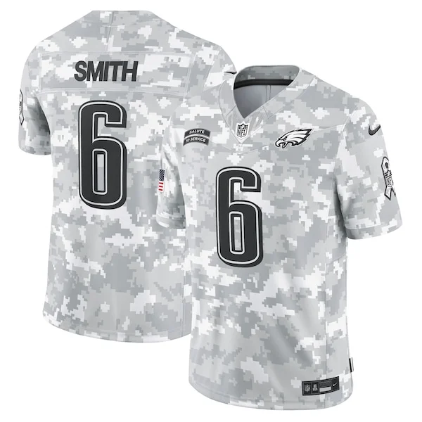 Gorgeous DeVonta Smith Philadelphia Eagles Nike 2024 Salute to Service Limited Jersey Arctic Camo Limited stock Order now to cheer for the Eagles