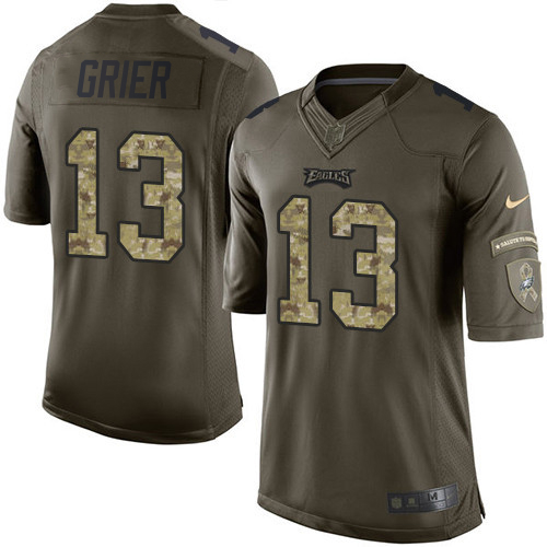 Gorgeous Eagles #13 Will Grier Green Youth Stitched NFL Limited 2015 Salute to Service Jersey Sports enthusiasts Seize the opportunity Order your Eagles jersey