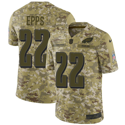 Exceptional Eagles #22 Marcus Epps Camo Youth Stitched NFL Limited 2018 Salute To Service Jersey Hurry Exclusive offer Place your order for an Eagles jersey immediately