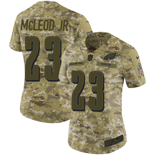 Outstanding Eagles #23 Rodney McLeod Jr Camo Women's Stitched NFL Limited 2018 Salute to Service Jersey Act fast Only a few left Secure your Eagles jersey today