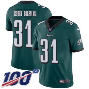 Exceptional Eagles #31 Nickell Robey Coleman Green Team Color Men's Stitched NFL 100th Season Vapor Untouchable Limited Jersey Retailers boost your inventory Order these popular Eagles jerseys