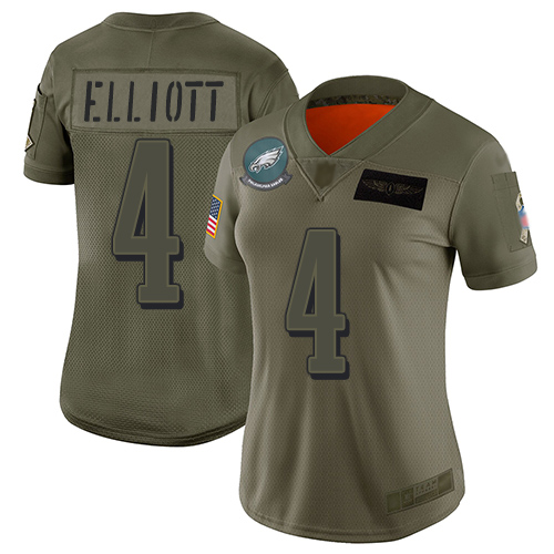Superb Eagles #4 Jake Elliott Camo Women's Stitched NFL Limited 2019 Salute to Service Jersey Be among the first to own Order your Eagles jersey right away