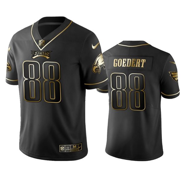 Premium Eagles #88 Dallas Goedert Black Golden Limited Edition Stitched NFL Jersey Be among the first to own Order your Eagles jersey right away