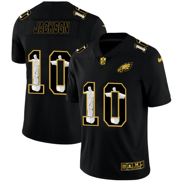 HighQuality Philadelphia Eagles #10 Desean Jackson Men's Carbon Black Vapor Cristo Redentor Limited NFL Jersey Act fast Only a few left Secure your Eagles jersey today