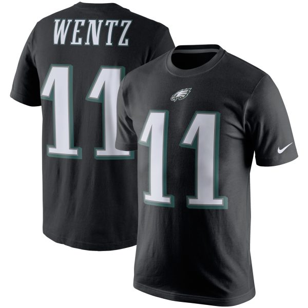 Fantastic Philadelphia Eagles #11 Carson Wentz Player Pride Name & Number T Shirt Black For a short time available Don't miss your chance to own an Eagles jersey