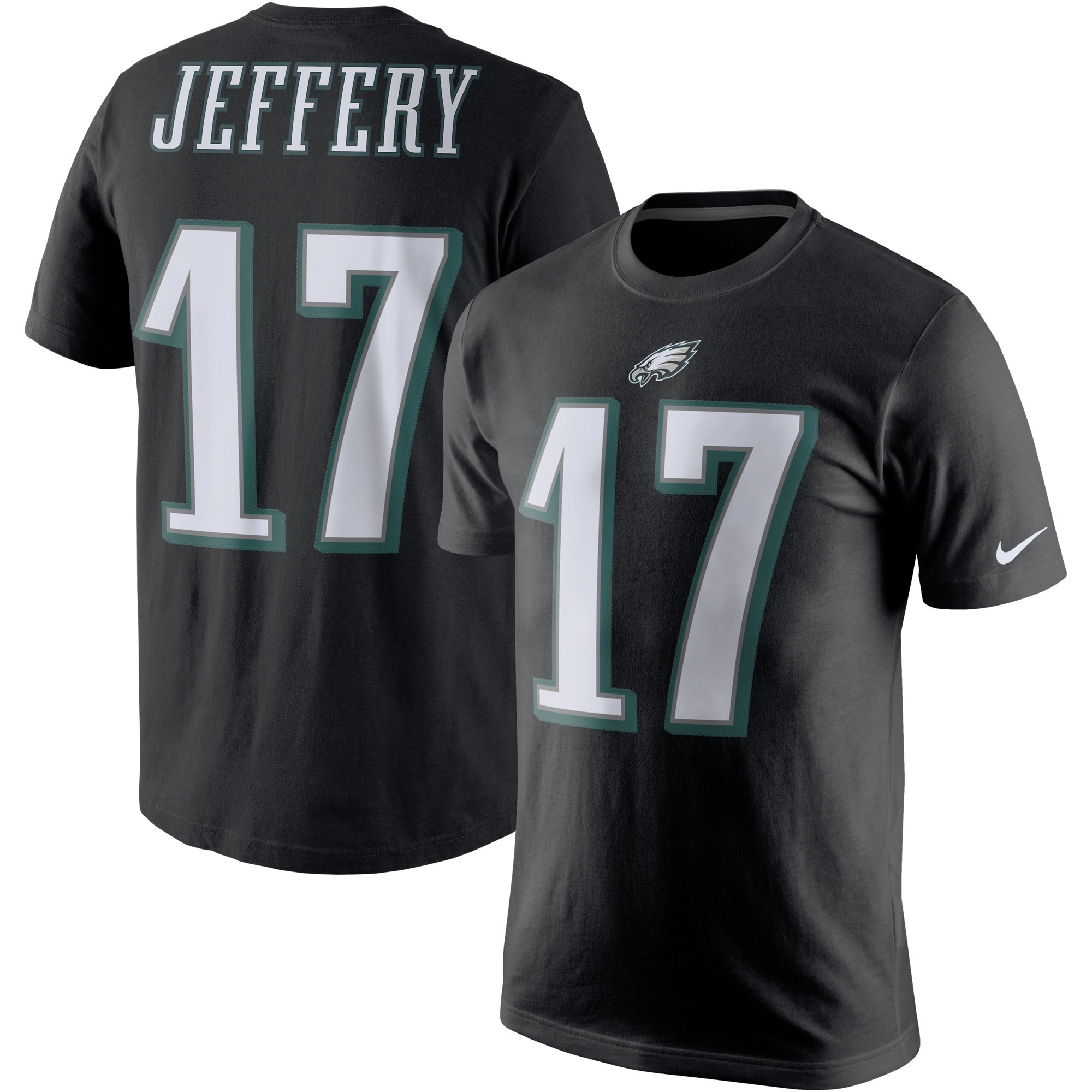 Exceptional Philadelphia Eagles #17 Alshon Jeffery Color Rush 2.0 Name & Number T Shirt Black Be among the first to own Order your Eagles jersey right away