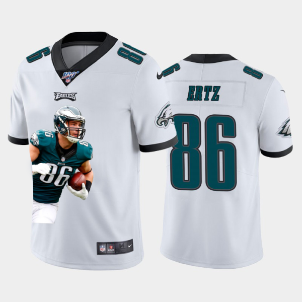 Delightful Philadelphia Eagles #86 Zach Ertz Team Hero 4 Vapor Limited NFL 100 Jersey White Retailers boost your inventory Order these popular Eagles jerseys