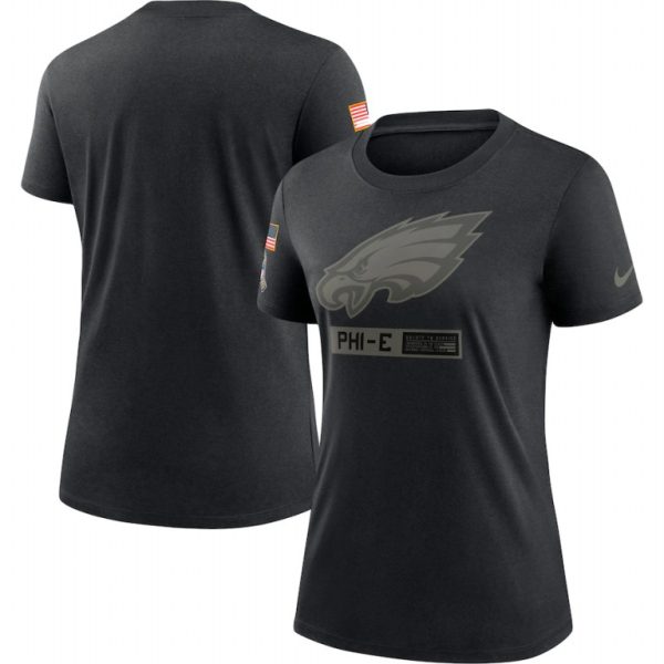 Premium Philadelphia Eagles Women's 2020 Salute To Service Performance T Shirt Black Retailers boost your inventory Order these popular Eagles jerseys