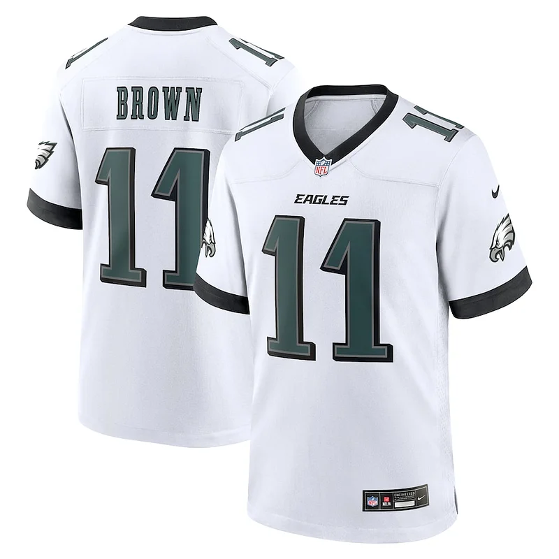 Stunning A.J. Brown Philadelphia Eagles Nike Game Jersey White Sports fans this is your chance Order soon to support the Eagles