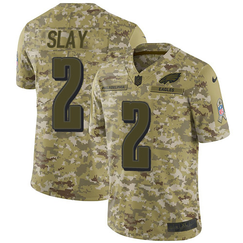 Amazing Eagles #2 Darius Slay Camo Youth Stitched NFL Limited 2018 Salute To Service Jersey Limited stock Order now to cheer for the Eagles