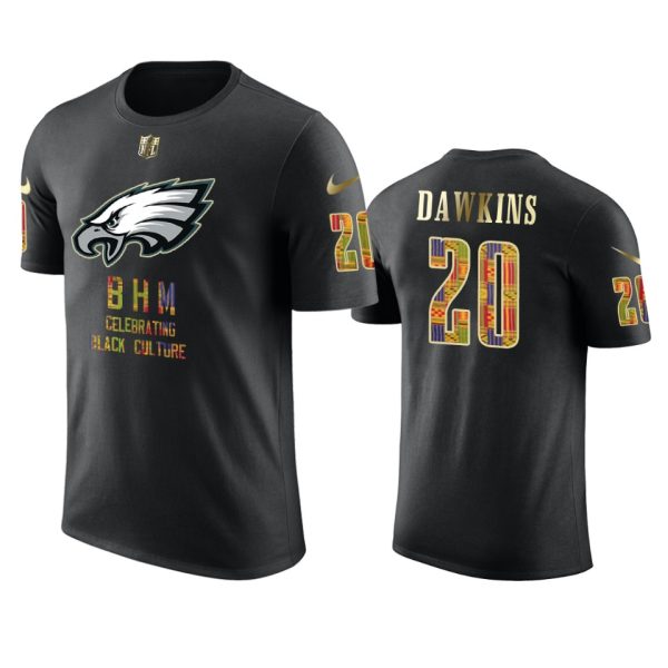 Premium Eagles #20 Brian Dawkins Black Men's Black History Month T Shirt For a short time available Don't miss your chance to own an Eagles jersey