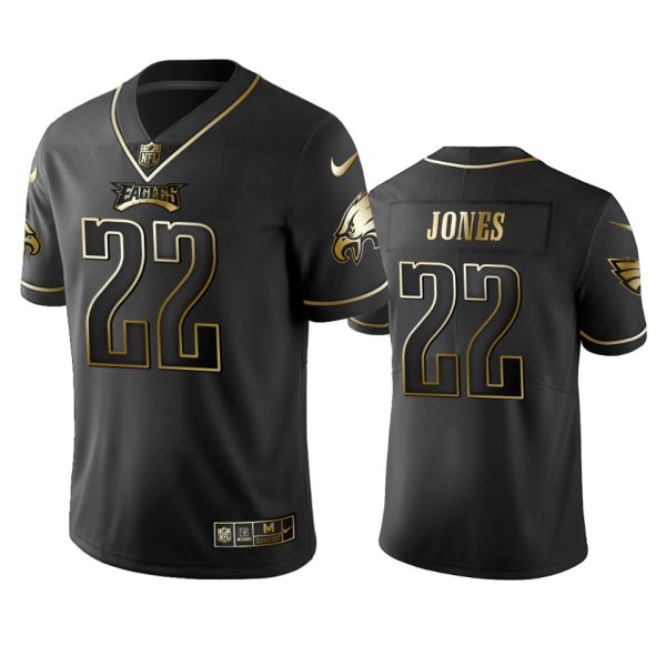 Gorgeous Eagles #22 Sidney Jones Black Golden Limited Edition Stitched NFL Jersey Sports fans this is your chance Order soon to support the Eagles