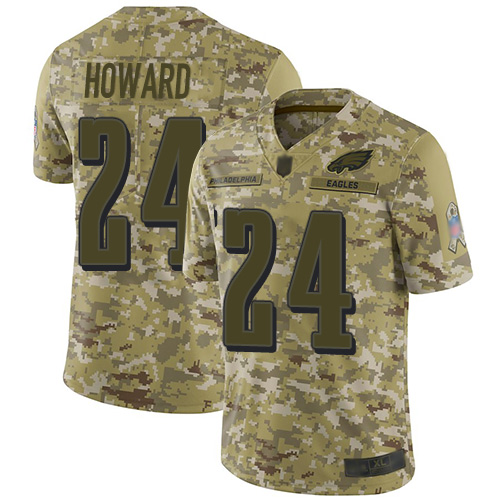 HighQuality Eagles #24 Jordan Howard Camo Men's Stitched NFL Limited 2018 Salute To Service Jersey Be among the first to own Order your Eagles jersey right away
