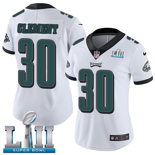 Outstanding Eagles #30 Corey Clement White Super Bowl LII Women's Stitched NFL Vapor Untouchable Limited Jersey Collectors this is a must have Add this Eagles jersey to your collection