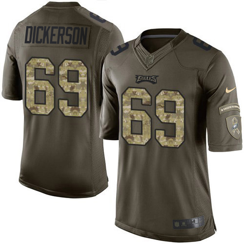 Gorgeous Eagles #69 Landon Dickerson Green Youth Stitched NFL Limited 2015 Salute to Service Jersey Sports fans this is your chance Order soon to support the Eagles