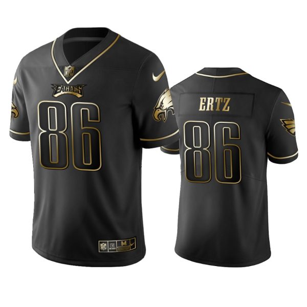 Gorgeous Eagles #86 Zach Ertz Black Golden Limited Edition Stitched NFL Jersey Sports fans this is your chance Order soon to support the Eagles