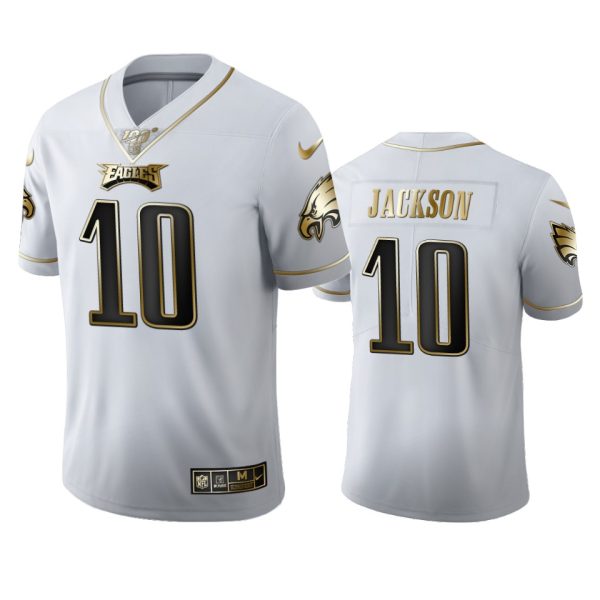 Outstanding Philadelphia Eagles #10 Desean Jackson Men's White Golden Edition Vapor Limited NFL 100 Jersey Be among the first to own Order your Eagles jersey right away