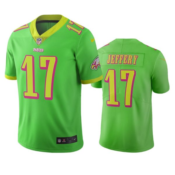 Stunning Philadelphia Eagles #17 Alshon Jeffery Green Vapor Limited City Edition NFL Jersey Collectors this is a must have Add this Eagles jersey to your collection