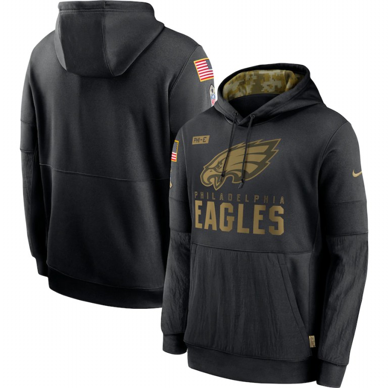Delightful Philadelphia Eagles 2020 Salute to Service Sideline Performance Pullover Hoodie Black For a short time available Don't miss your chance to own an Eagles jersey
