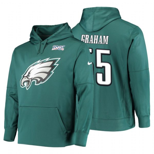 Amazing Philadelphia Eagles #55 Brandon Graham NFL 100 Primary Logo Circuit Name & Number Pullover Hoodie Midnight Green Be among the first to own Order your Eagles jersey right away