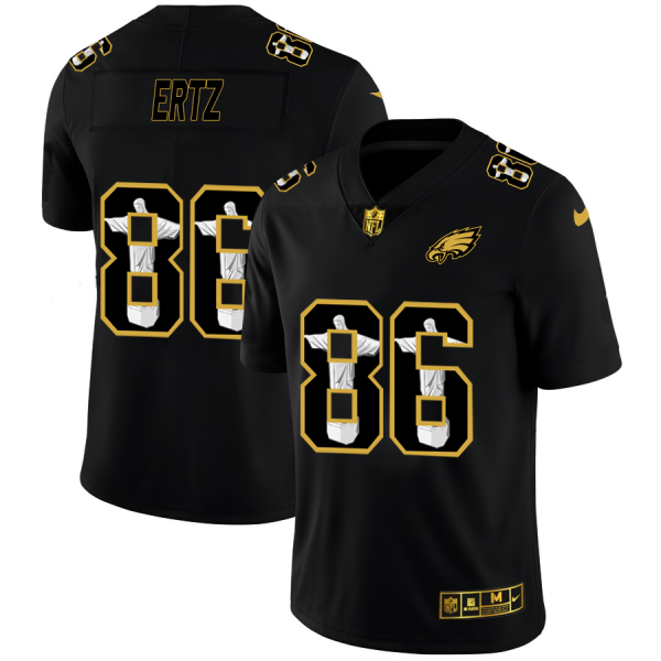 Premium Philadelphia Eagles #86 Zach Ertz Men's Carbon Black Vapor Cristo Redentor Limited NFL Jersey Limited stock Order now to cheer for the Eagles