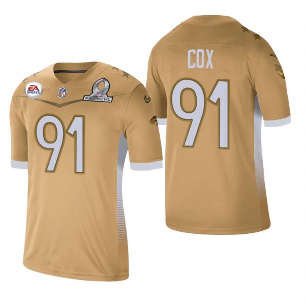 Amazing Philadelphia Eagles #91 Fletcher Cox 2021 NFC Pro Bowl Game Gold NFL Jersey Retailers boost your inventory Order these popular Eagles jerseys