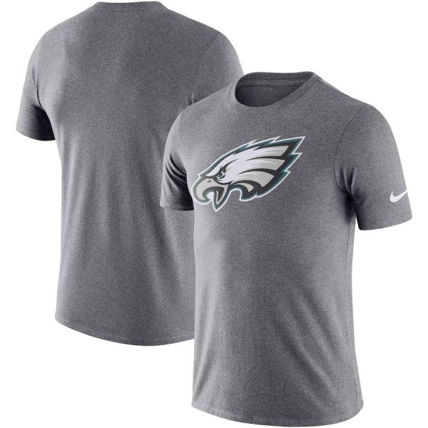 Outstanding Philadelphia Eagles Essential Logo Dri FIT Cotton T Shirt Heather Charcoal Sports enthusiasts Seize the opportunity Order your Eagles jersey