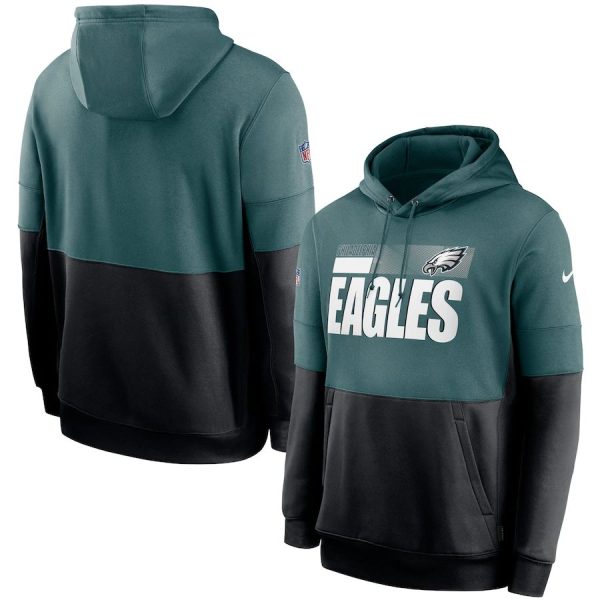 Fantastic Philadelphia Eagles Sideline Impact Lockup Performance Pullover Hoodie Midnight Green Black Retailers boost your inventory Order these popular Eagles jerseys