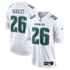 Stunning Saquon Barkley Philadelphia Eagles Nike Fashion Game Jersey Tundra White For a short time available Don't miss your chance to own an Eagles jersey