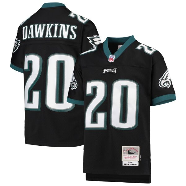 Gorgeous Youth Philadelphia Eagles #20 Brian Dawkins Mitchell & Ness Black 2004 Legacy Retired Player Jersey Collectors this is a must have Add this Eagles jersey to your collection